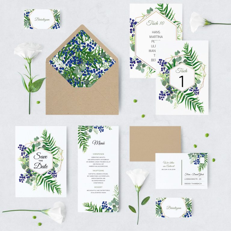 Wedding Stationery 1 GreeneryBerries web 768x768