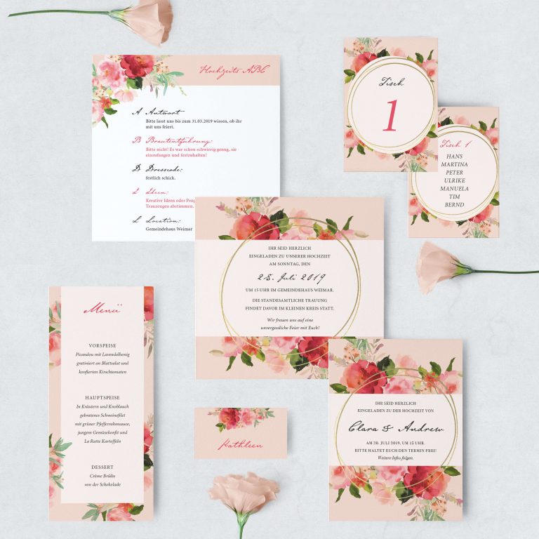 Wedding Stationery 3 Spring Garden web 768x768