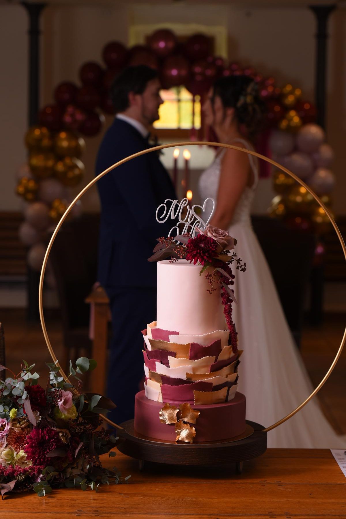 Hochzeit Torte Dekoration Ballons